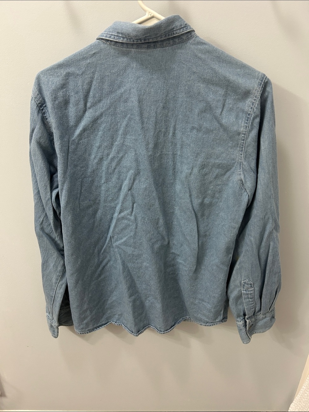 Falls Creek Light Blue Denim Halloween Shirt - Picture 3 of 4